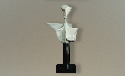 GOTICA - Altura 11 cm - Técnica Peltre con baño de plata.
