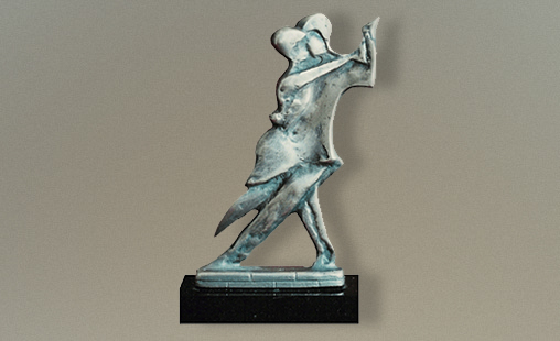 TANGUEROS - Altura 9cm - Técnica Peltre con baño de plata vieja.