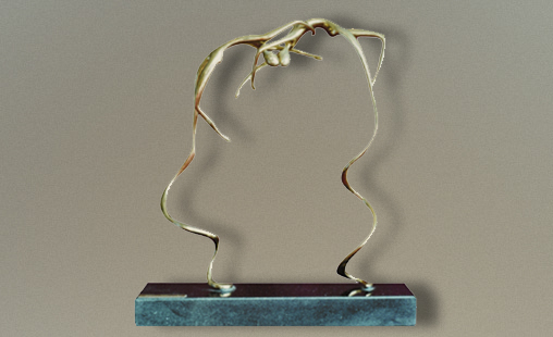 ENCUENTRO - Medidas 18 x 18 x 5 cm - Técnica Bronce (a la cera perdida).