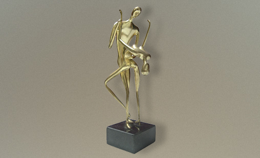 DANZA - Medidas 13 x 4 x 6 cm - Técnica Bronce y peltre.
