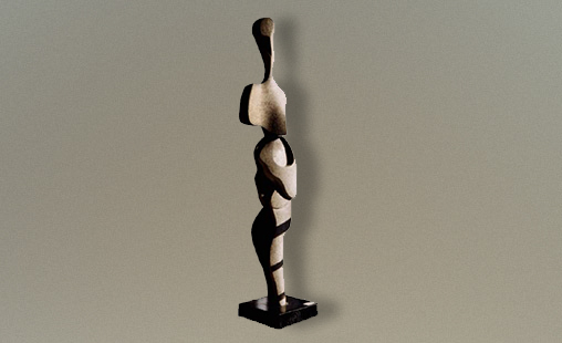 MUJER I - 1990 - Medidas 160 x 32cm - Técnica Cerámica.
