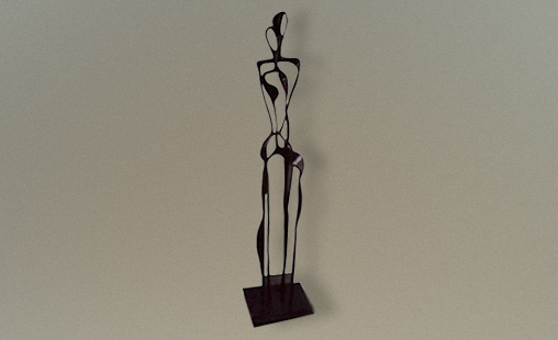 PAREJA II - 1987 - Medidas 165 x 35cm - Técnica Bronce (fundido a la tierra).