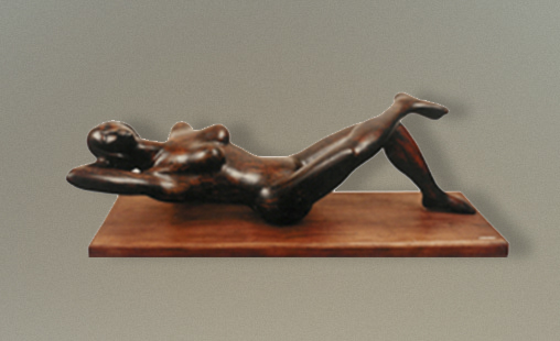 MORENA - 1999 - Medidas 35 x 100 x 35 cm - Técnica Madera (talla directa).