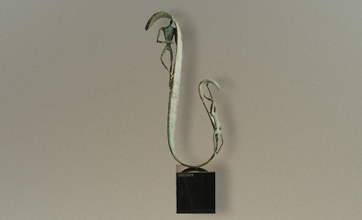 CERCA... CERQUITA - 1999 - Medidas 47 x 23 x 11cm - Técnica Bronce (fundido a la tierra).