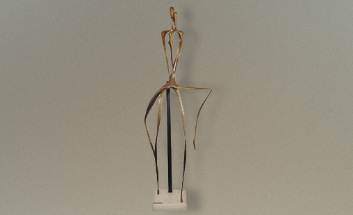 DANZARINES II - 2001 - Medidas 86 x 35 x 20cm - Técnica Bronce (fundido a la tierra).