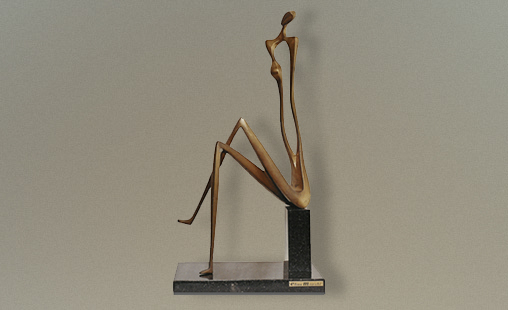 POETISA - 2001 - Medidas 34 x 19 x 12cm - Técnica Bronce (fundido a la tierra).