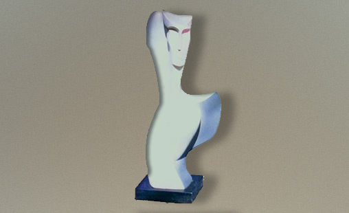 FIGURA AL VIENTO III - 1991 - Medidas 65 x 40 cm - Técnica Cerámica.