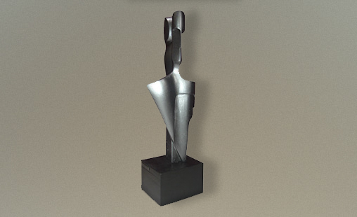 ROSTROS II - 2008 - Medidas 36 x 14 x 8 cm - Técnica Cerámica. Resina. Bronce.