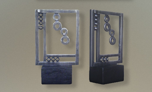 SIMETRICA III - Medidas 10 x 6 x 3 cm - Técnica Metal peltre fund.